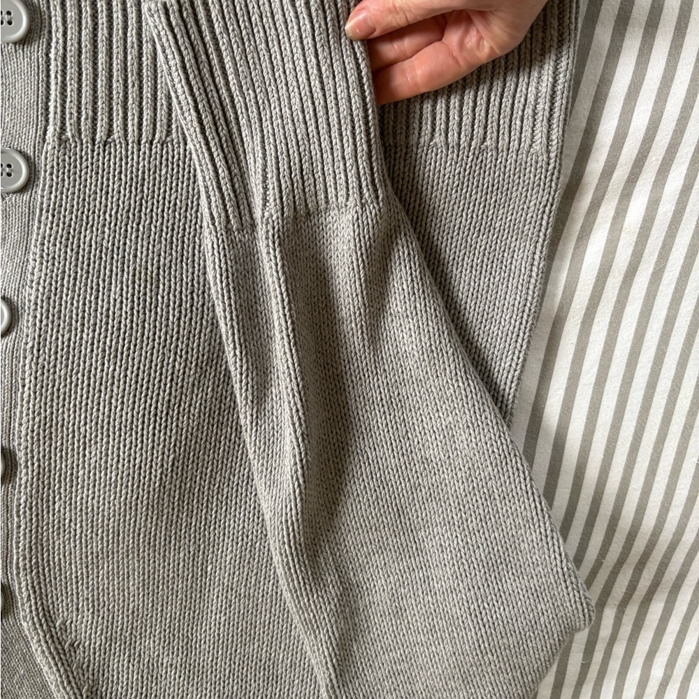 Caslon Light Gray Button-Up Cardigan - Picture 2 of 8